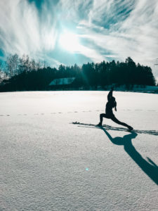 Yoga im Winterwonderland